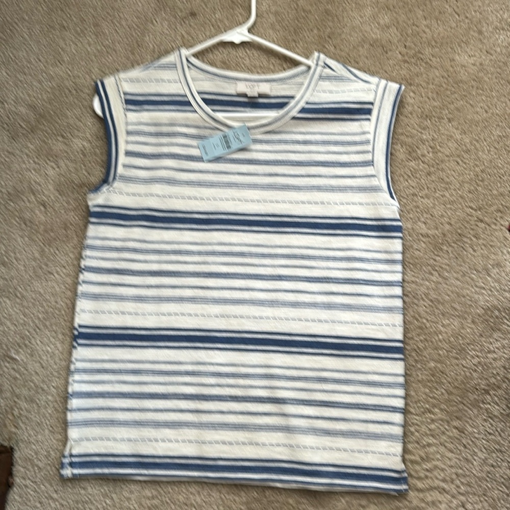 Sleeveless Loft blouse NWT
